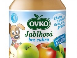 OVKO výživa detská jablková bez cukru - 12 kusov